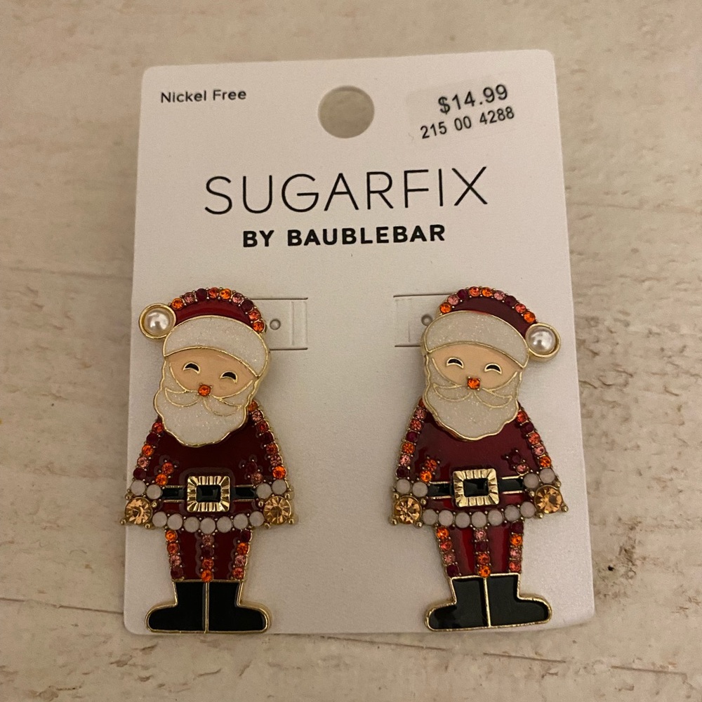 Sugarfix by Baublebar Santa Claus Earrings